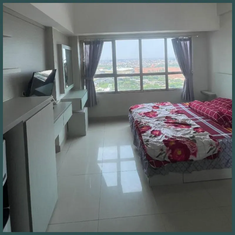 White Furnish with Sky View in Springlake Apartmen Hotel room image