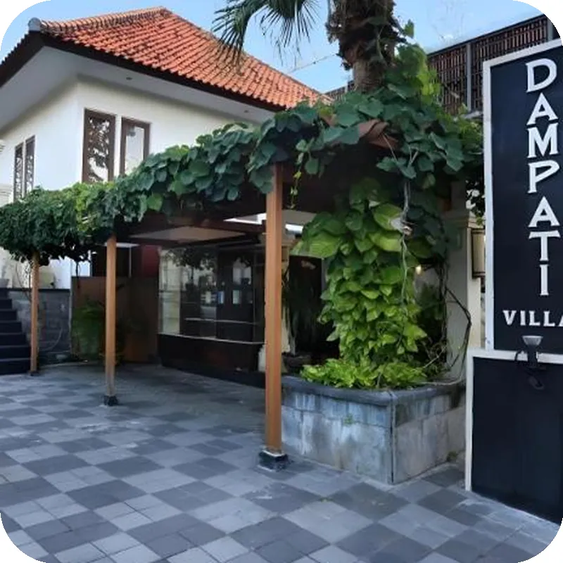 Villa Dampati Tampak luar hotel