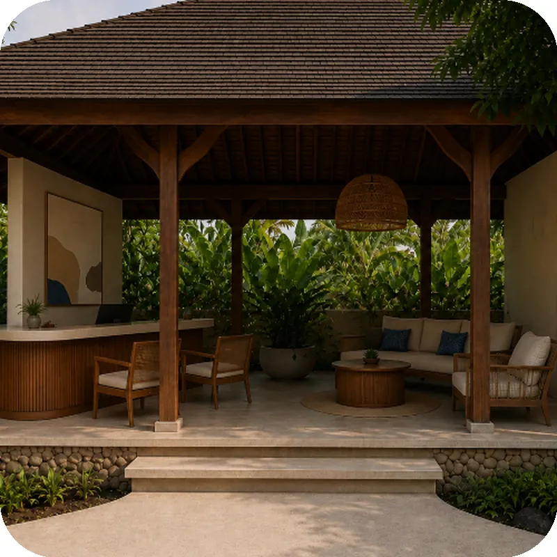 Emana Aruna Tampak luar hotel