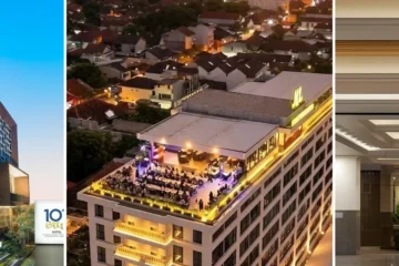 Dari kiri: tampak luar 1O1 STYLE Yogyakarta Malioboro, The Malioboro Hotel and Conference Yogyakarta, The Jogja Hotel & Conference Center - Malioboro