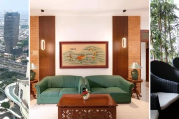 Dari kiri: tampak luar Luxe Living @Central Park, Dekuningan House, Ghurfati Hotel Mangga Besar