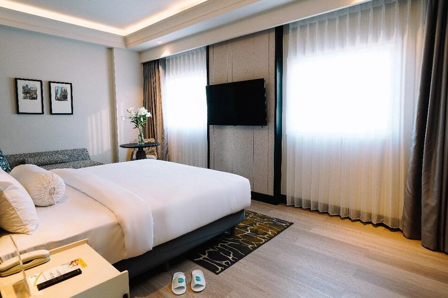 Bagian dalam kamar Deka Hotel